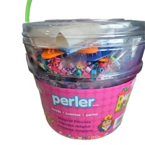 Perler Bead Bucket Large Bead Mania - 8500 Beads & Accessories Plus Extra Beads.